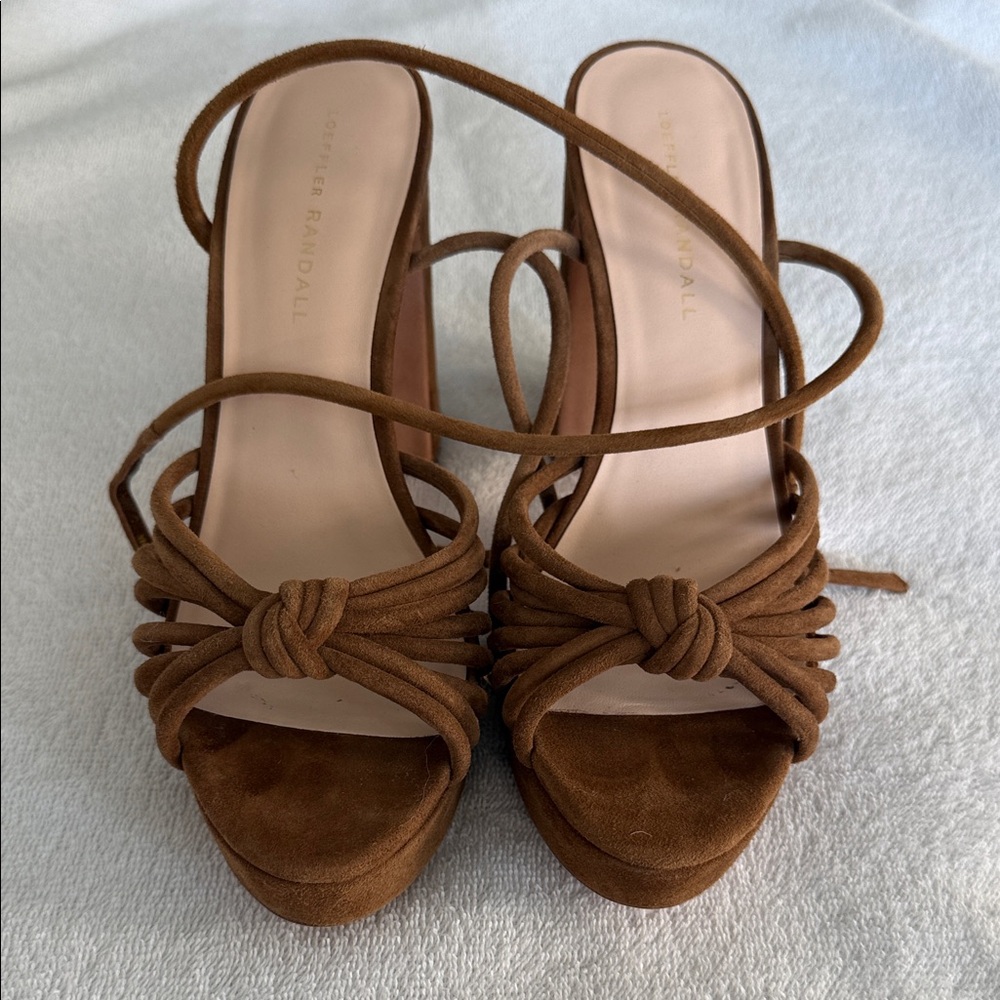 Loeffler Randall Rivka Cacao Knot Platform Sandal in Size 9